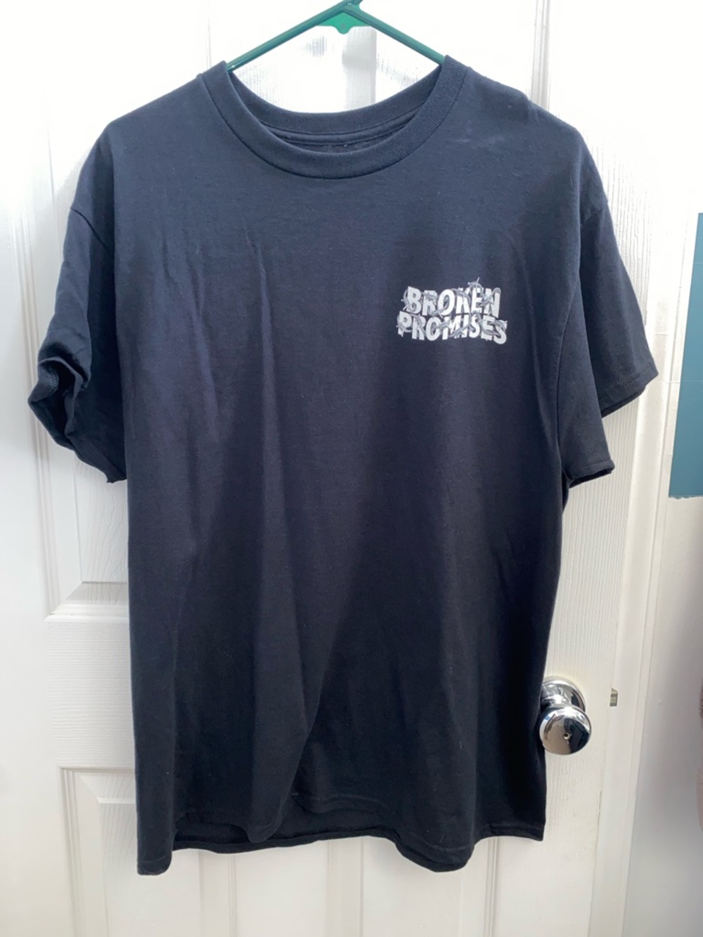 Broken Promises Men's Black Graphic Short Sleeve Tee